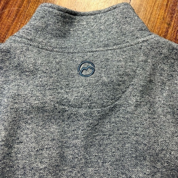 Magellan Mens Outdoor 2XL Gray Pullover Quarter Zip Classic Fit Stretch Sweater - Picture 8 of 8